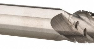 ACCUPRO Roughing & Finishing End Mill: 1/2" Dia, 4 Flutes, Square End, Chipbreaker, Solid Carbide 67940346