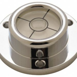 GEIER & BLUHM, INC. 1-1/4 Inch Base Diameter x 0.44 Inch Overall Height, 1 Circle, Brass Bull's Eye Circular Level 2-12020