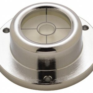 GEIER & BLUHM, INC. 1-3/4 Inch Base Diameter x 0.63 Inch Overall Height, 1 Circle, Brass Bull's Eye Circular Level 2-16017