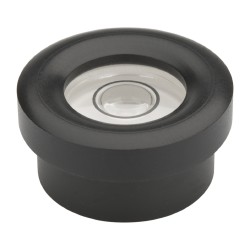 GEIER & BLUHM, INC. 0.734 Inch Base Diameter x 0.44 Inch Overall Height, 1 Circle, Brass Bull's Eye Circular Level 2-06001