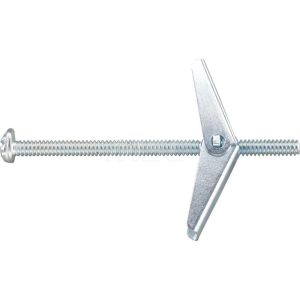 DEWALT ANCHORS & FASTENERS 3/16" Diam x 3" OAL, 3/16" Screw, Steel Toggle Bolt Drywall & Hollow Wall Anchor 04131-PWR