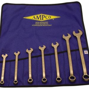AMPCO Combination Wrench Set: 7 Pc, 3/8 to 7/8" Wrench, Inch M-41