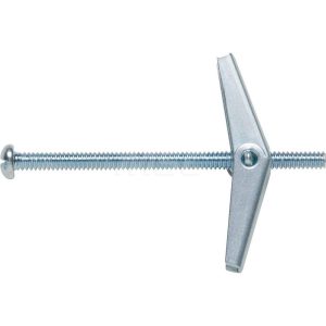 DEWALT ANCHORS & FASTENERS 1/4" Diam x 3" OAL, 1/4" Screw, Steel Toggle Bolt Drywall & Hollow Wall Anchor 04233-PWR
