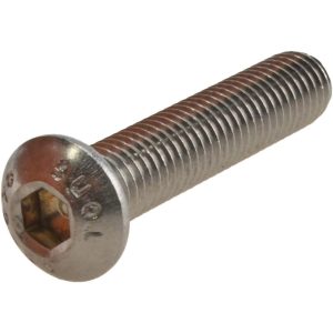 VALUE COLLECTION Button Socket Cap Screw: Stainless Steel BHS7X08040-100BX