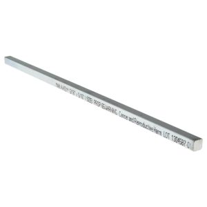 MAK-A-KEY Undersized Key Stock: 5/16" High, 5/16" Wide, 12" Long, Steel, Zinc-Plated 3103120312-12
