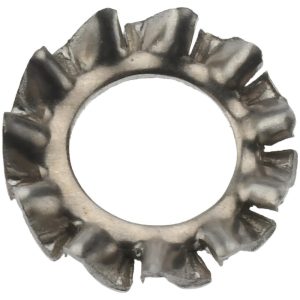 VALUE COLLECTION M4 Screw, 4.3mm ID, Stainless Steel External Tooth Lock Washer SEW8X0400-100BX