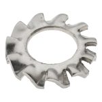 VALUE COLLECTION M5 Screw, 5.3mm ID, Stainless Steel External Tooth Lock Washer SEW8X0500-100BX
