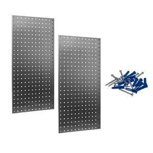 TRITON PRODUCTS Pegboard Storage Board: 36 x 18", Stainless Steel LB18-S