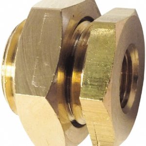 LEGRIS Industrial Pipe Male & Female Bulkhead: 1/4" Female Thread, 1/4" Male Thread, FBSPP x MBSPP 0117 00 13