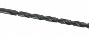 CLEVELAND Extra Length Drill Bit: 1/4" Dia, 118 &deg; Point, High Speed Steel C09665