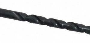 CLEVELAND Extra Length Drill Bit: 25/64" Dia, 118° Point, High Speed Steel C09674