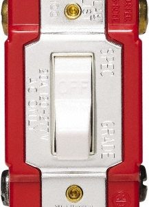 COOPER WIRING DEVICES 2 Pole, 120 to 277 VAC, 20 Amp, Industrial Grade Toggle Wall Switch AH1222W