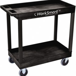 VALUE COLLECTION Shelf Utility Cart: Plastic, Black WS-MH-PCAR-019