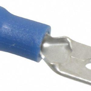 THOMAS & BETTS Wire Disconnect: Male, Blue, Vinyl, 16-14 AWG, 1/4" Tab Width TV14-250MD-XV