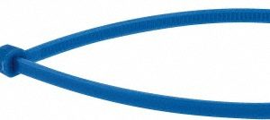 PRO-SOURCE Cable Tie Duty: 9.8" Long, Blue, Nylon, Standard TSL-250-I-YL-PRO