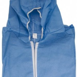 PRO-SAFE Size 2XL SMS Chemical Resistant Flame Resistant/Retardant Coveralls KM-CVL-SMS-HE-2XL-BLUE