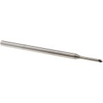HARVEY TOOL Chamfer Mill: 1/16" Dia, 1/8" Shank Dia, 90 deg, 2 Flute, Solid Carbide, Single End 55645