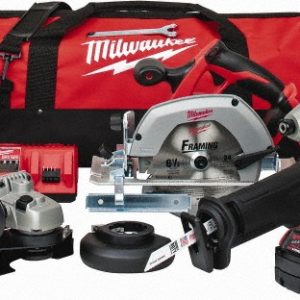 MILWAUKEE TOOL Cordless Tool Combination Kit: 18V 2696-26