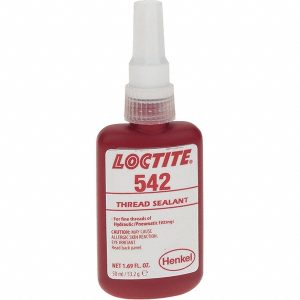 LOCTITE Threadlocker: Red, 50 mL, Tube 237051