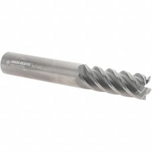 VALUE COLLECTION Square End Mill: 3/8" Dia, 1" LOC, 5 Flute, Solid Carbide 39760-00-D