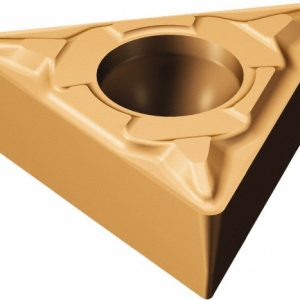SANDVIK COROMANT Turning Insert: TCMT1.21.21-MF 1125, Solid Carbide - TiAlN & AlCr2O3 Coated, Neutral, 0.2449" Long, 5/32" Inscribed Circle, 1/64" Corner Radius, 60 &deg; Triangle, Series CoroTurn 107 5752813