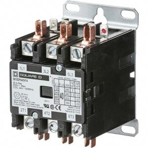 SQUARE D 3 Pole, 40 Amp Inductive Load, 24 Coil VAC at 50/60 Hz, Definite Purpose Contactor 8910DPA43V14