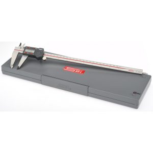SPI Electronic Caliper: 300.00 mm, 12", 0.0100 mm, 0.0005" Resolution, +/-0.03 mm, +/-0.0015" Accuracy, Calibrated, Stainless Steel MS130820003