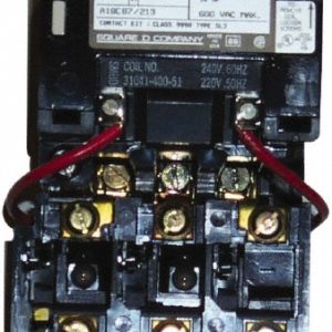 SQUARE D 110 Coil VAC at 50 Hz, 120 Coil VAC at 60 Hz, 27 Amp, NEMA Size 1, Nonreversible Open Enclosure NEMA Motor Starter 8536SCO3V02S