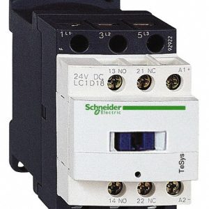 SCHNEIDER ELECTRIC IEC Contactor: 3 Poles, NC & NO LC1D18BD