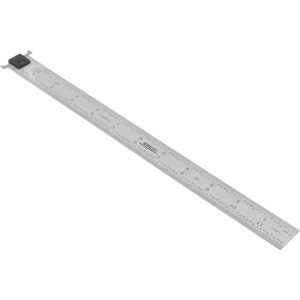 SPI Steel Rule: 12" OAL, 16R Graduation, 1" OAW 13-936-0