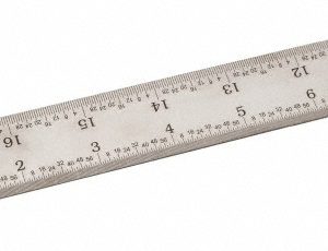 SPI Steel Rule: 18" OAL, 4R Graduation, 1-1/8" OAW 13-938-6