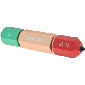 SPI Ring & Plug Thread Gage Holders & Handles; For Plug Thread Size: For pin gages M1 ; Handle Size: M0 ; Minimum Ring Diameter: 0.061in ; Maximum Ring Diameter: 0.25in ; Overall Length: 5.20in ; Material: Aluminum; Aluminum 13-312-4