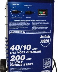 ASSOCIATED EQUIPMENT Automatic Charger: 6 & 12VDC US20