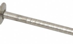 RIVETKING Open End Blind Rivet: Size 42, Dome Head, Stainless Steel Body, Stainless Steel Mandrel FBF43/P100