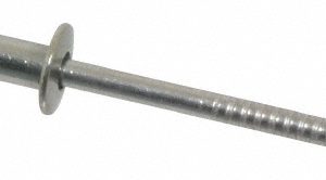 RIVETKING Open End Blind Rivet: Size 46, Dome Head, Stainless Steel Body, Stainless Steel Mandrel FBF46/P100