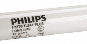 PHILIPS Tubular Fluorescent Lamp: 32 W, T8, Medium Bi-Pin 281790