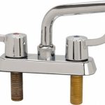 B&K MUELLER Standard, Two Handle Design, Chrome, Deck Mount, Laundry Faucet 225-504