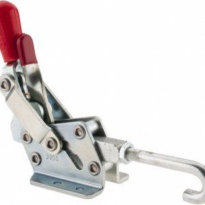 DE-STA-CO Pull-Action Latch Clamp: Horizontal, 1,507 lb, J-Hook, Flanged Base 3051-R