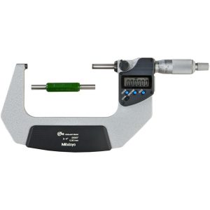 MITUTOYO Electronic Outside Micrometer: 4" Max, Solid Carbide Face, IP65 293-333-30