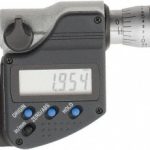 MITUTOYO Electronic Outside Micrometer: 1" Max, Solid Carbide Face, IP65 293-344-32