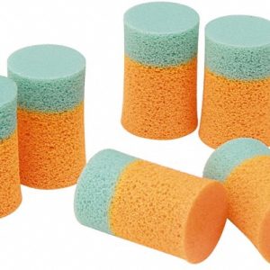 ABILITYONE Earplugs: 29 dB, PVC, Cylinder, Push-In, Uncorded, n-Metal Detectable 6515001376345