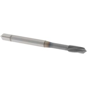 OSG Spiral Flute Tap: M5x0.80 Metric Coarse, 3 Flutes, Plug, 6H Class of Fit, Cobalt, Nitride Coated 1316300408