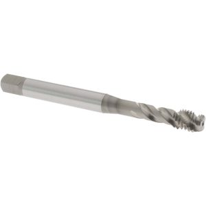 OSG Spiral Flute Tap: M8x1.25, Metric Coarse, 3 Flute, Modified Bottoming Chamfer, 6H Class of Fit, Vanadium High-Speed Steel, Nitride Finish 1311900803