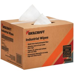 ABILITYONE SKILCRAFT WYPALL" x70 Rags, 11" x 16.5", White 7920015122412