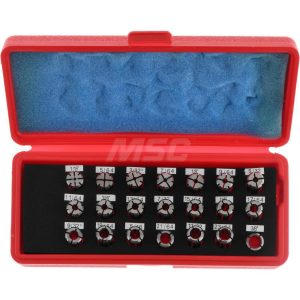 ACCUPRO Collet Set: 21 Pc, Series DA200, 1/16 to 3/8" Capacity 784515