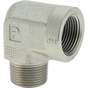 PARKER Hydraulic Hose 90 &deg; Elbow: 16 mm, 1-11-1/2, 1,800 psi KP79137