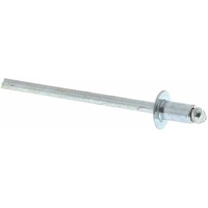VALUE COLLECTION Open End Blind Rivet: Size 41, Dome Head, Steel Body, Steel Mandrel 34111