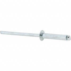 VALUE COLLECTION Open End Blind Rivet: Size 48, Dome Head, Steel Body, Steel Mandrel -34118-1