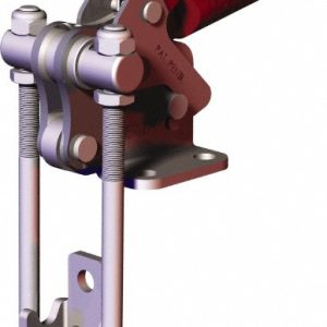 DE-STA-CO Pull-Action Latch Clamp: Vertical, 2,001 lb, U-Hook, Flanged Base 344-R