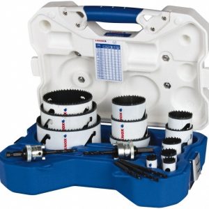 LENOX Electrician's Hole Saw Kit: 17 Pc, 3/4 to 4-3/4" Dia 308021200L